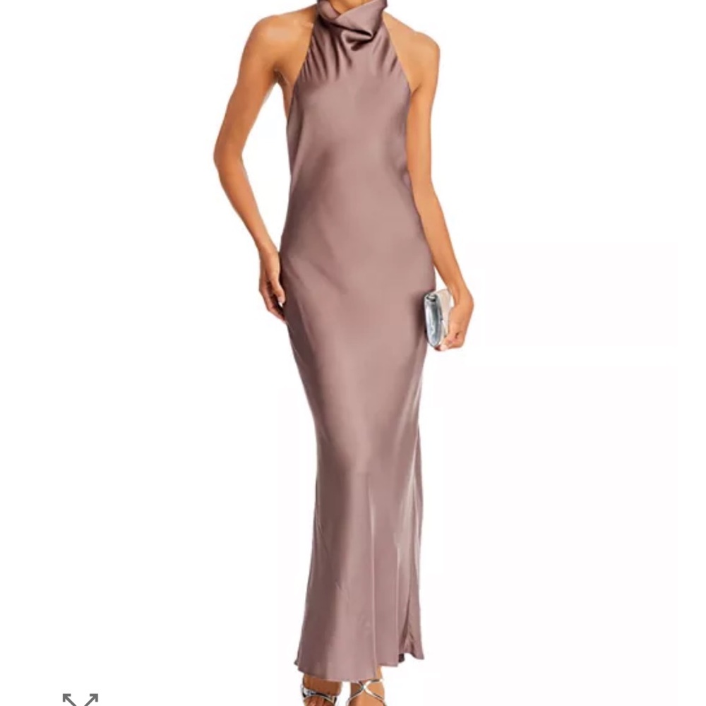 Anine Bing - Eliana Silk Cowl Neck Dress